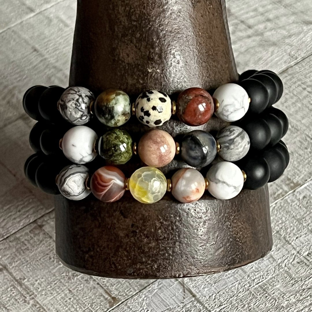 Mens Gemstone Bracelet Wristart