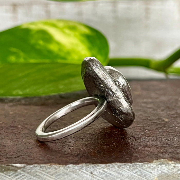 Morenci Gemstone Organic Melts Sterling Silver Ring