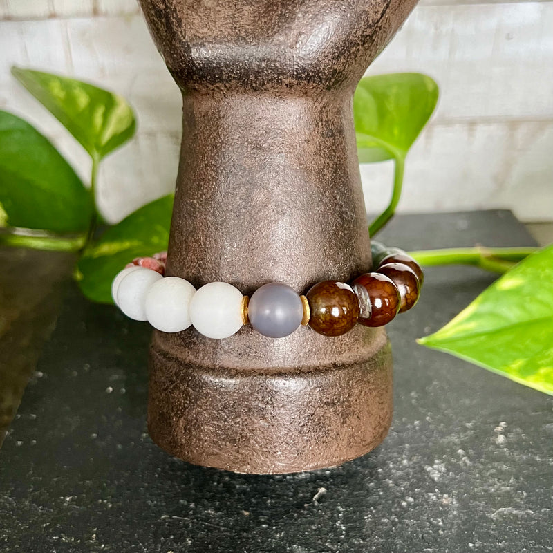 Earthy Allure Gemstone Bracelet