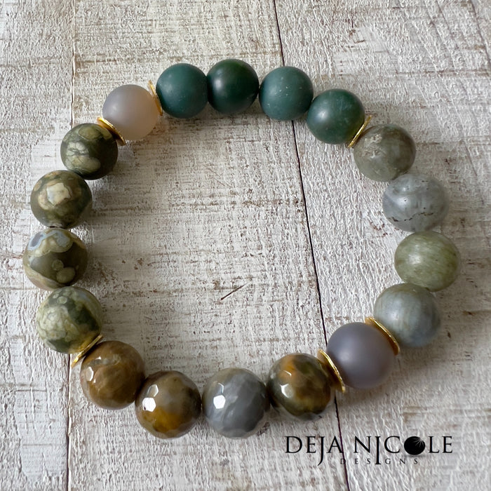 Earthbound Elegance Gemstone Bracelet