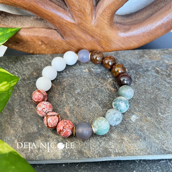 Earthy Allure Gemstone Bracelet