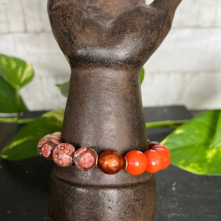 Fiery Fusion Gemstone Bracelet