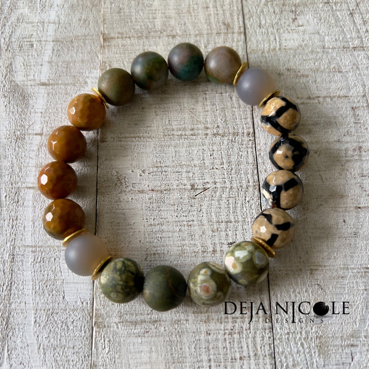 Natural Mystic Gemstone Bracelet