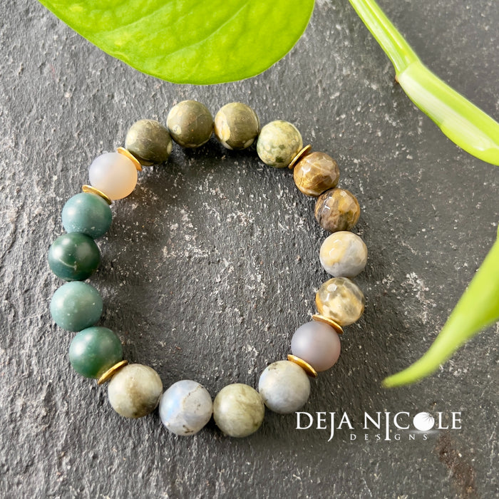 Earthbound Elegance Gemstone Bracelet