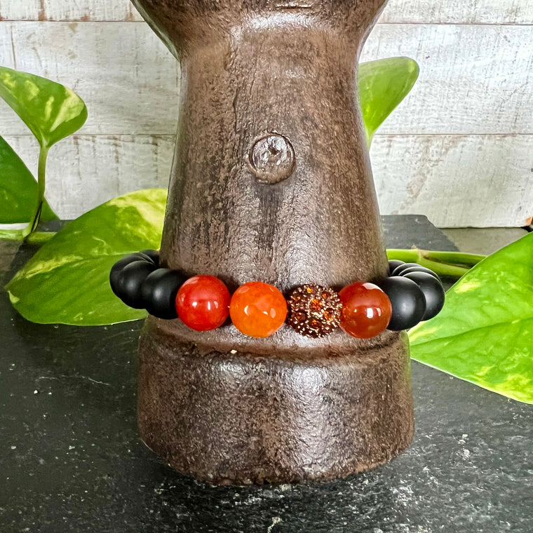 Fiery Reflection Gemstone Bracelet