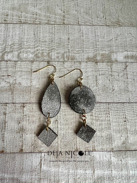 Faux Leather Earrings