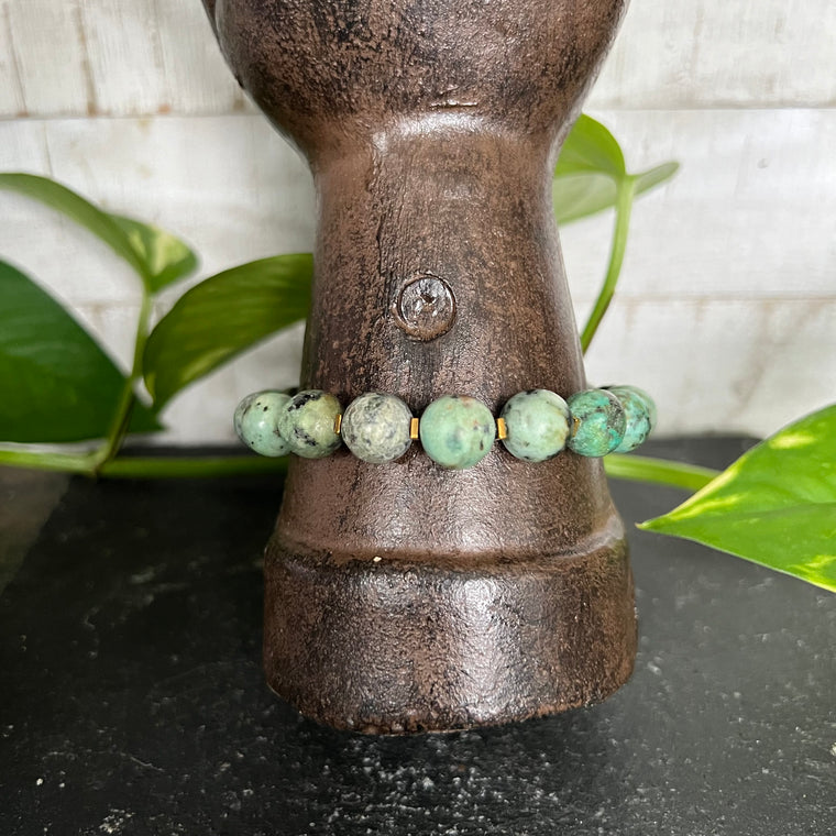 African Turquoise Gemstone Bracelet