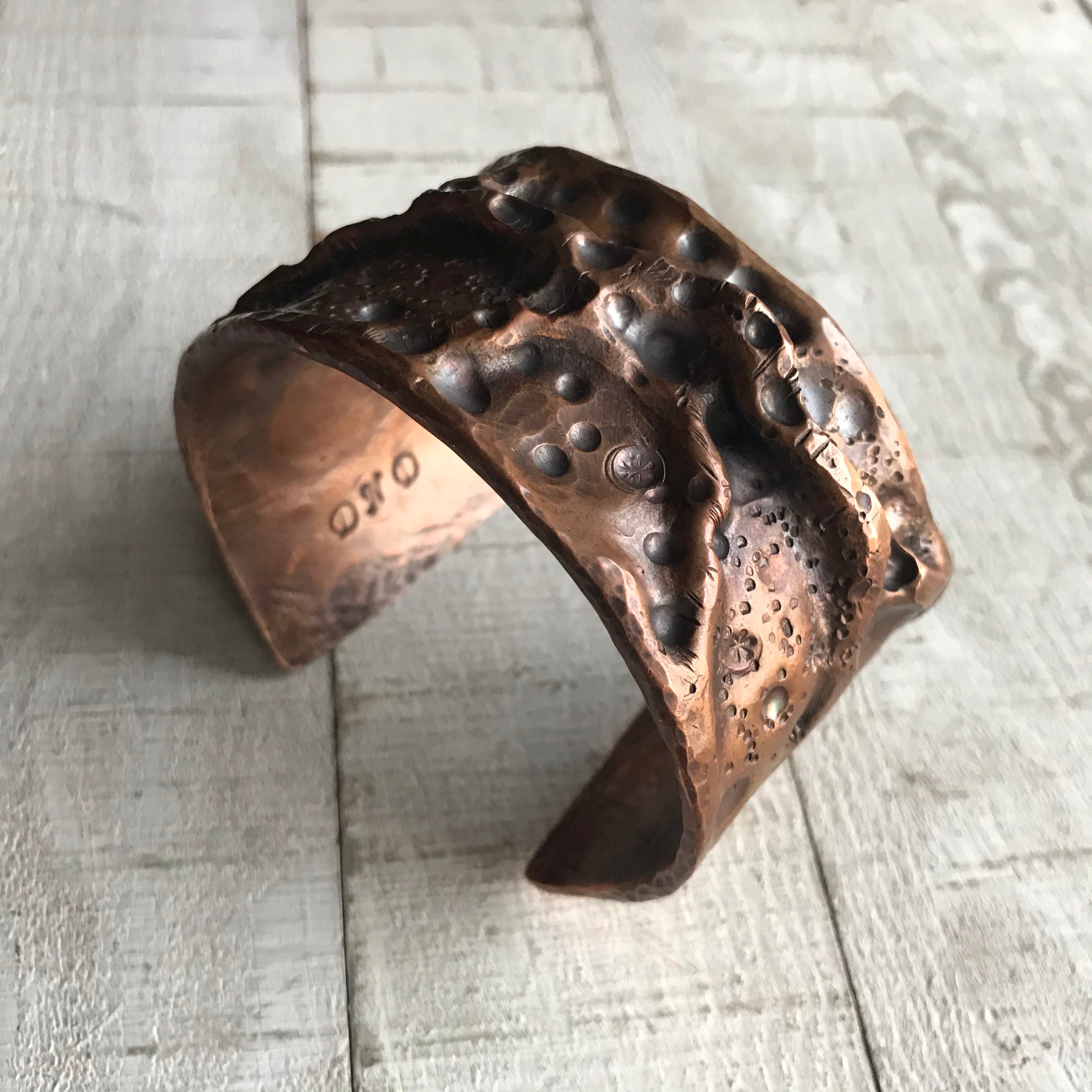 Rustic Ridge Large Copper Cuff
