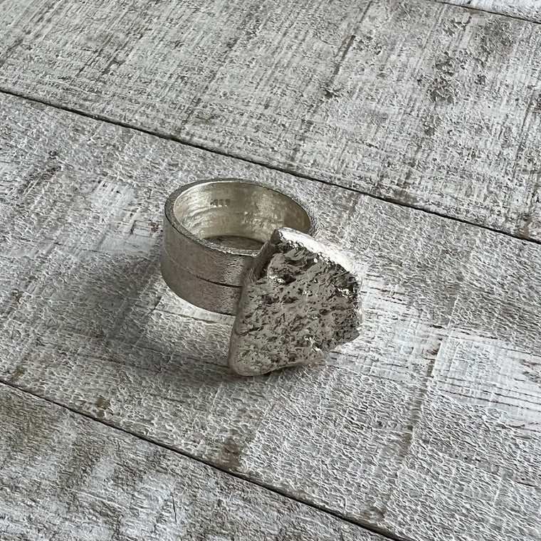 Organic Melts Sterling Silver Ring