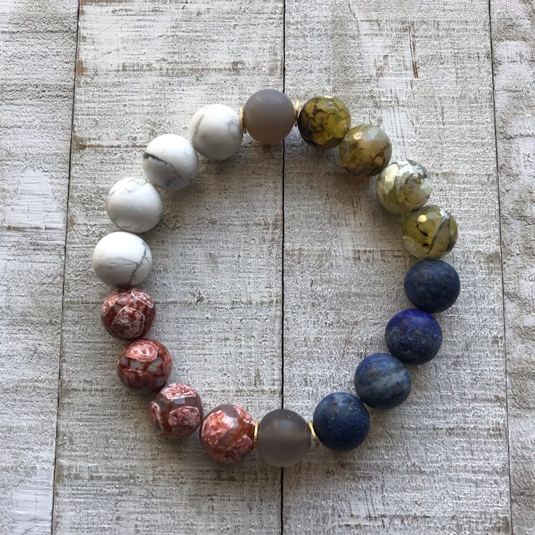 Patterned Maverick Gemstone Bracelet