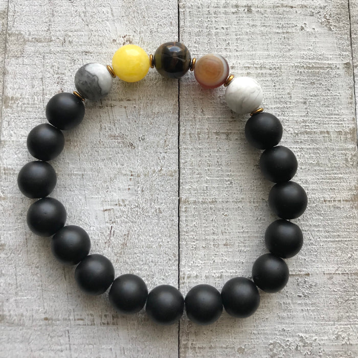 Tempest Tranquil Trio Stack Gemstone Bracelet Set