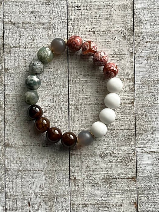 Earthy Allure Gemstone Bracelet