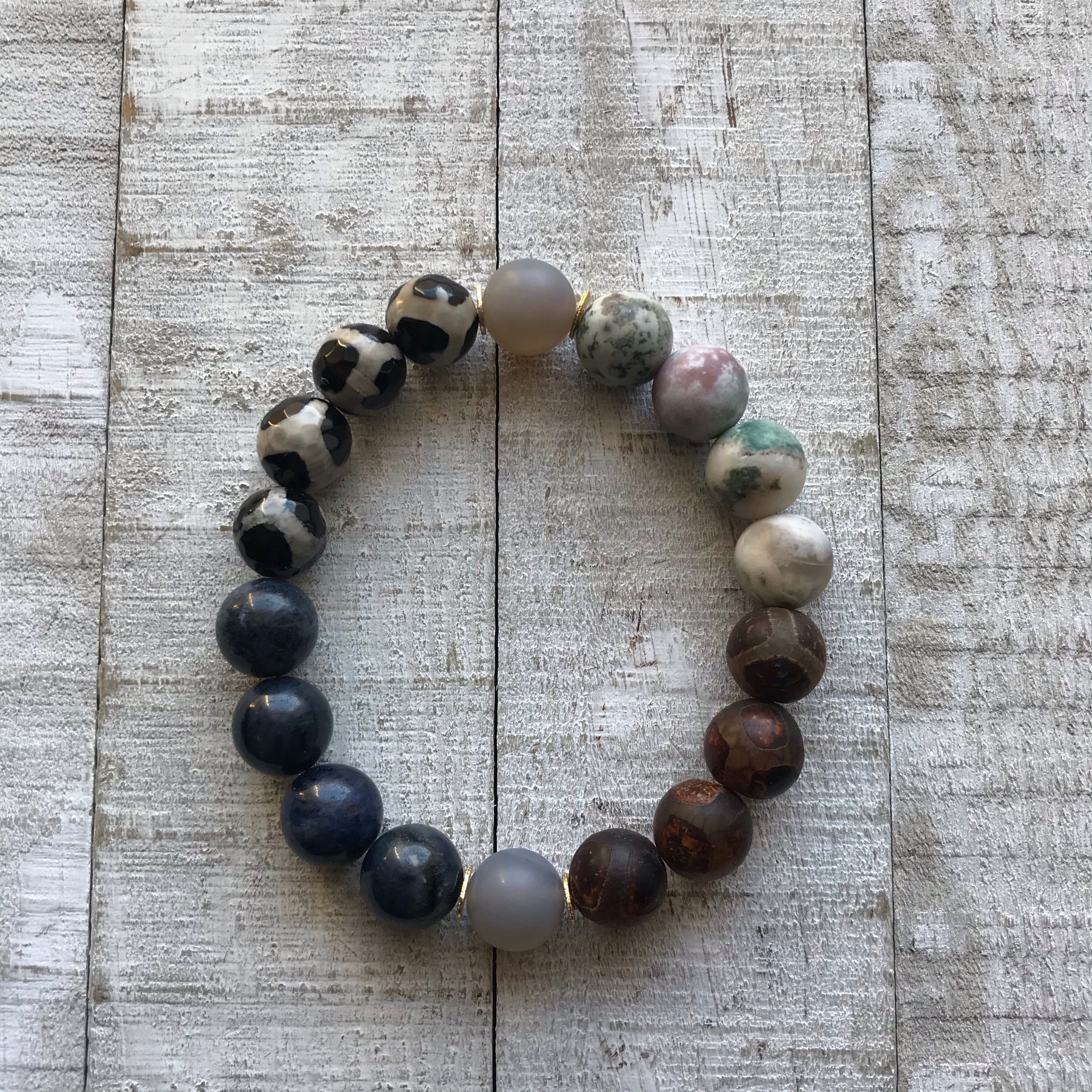 Bold Horizon Gemstone Bracelet