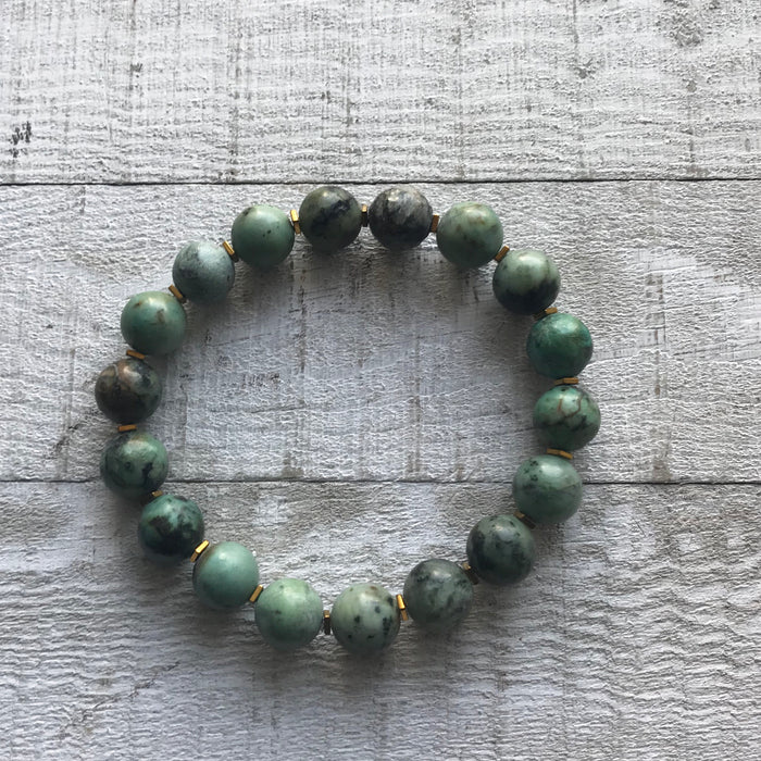 African Turquoise Gemstone Bracelet