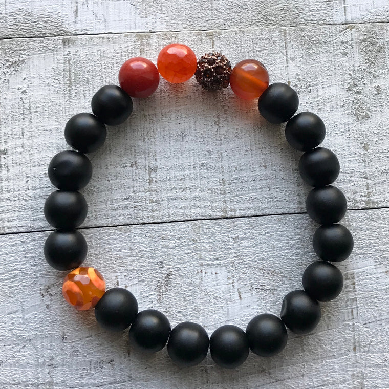 Fiery Reflection Gemstone Bracelet